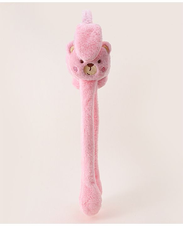 Babyhug Ear Muffs with Bear Design - Pink