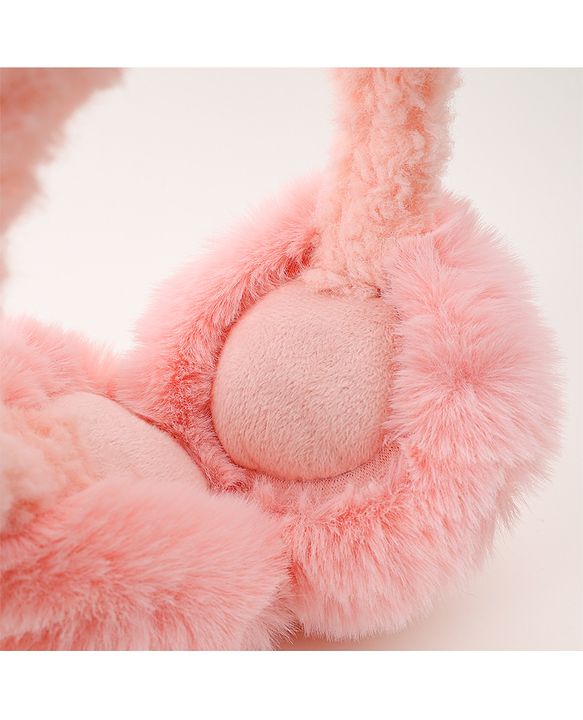 Babyhug Ear Muffs with Ear Applique - Pink