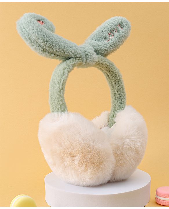 Babyhug Ear Muffs with Ear Applique - Pink