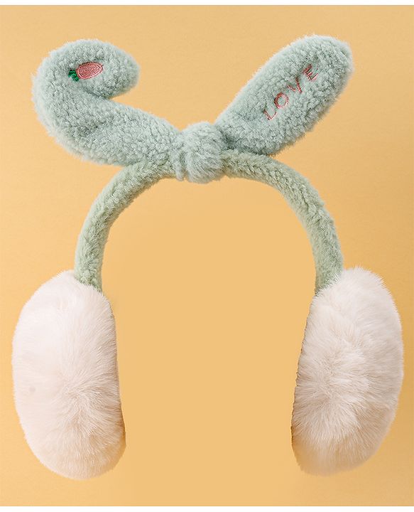 Babyhug Ear Muffs with Ear Applique - Pink
