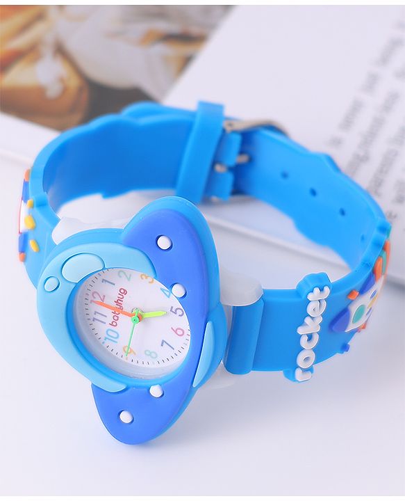 Babyhug Space Theme Designed Analog Watch Free Size - Blue