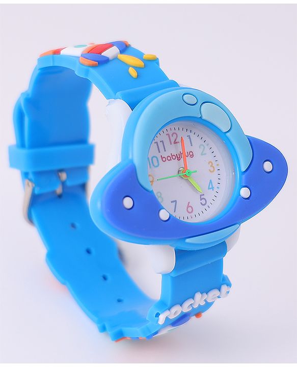 Babyhug Space Theme Designed Analog Watch Free Size - Blue