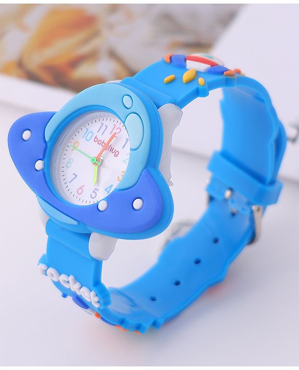 Babyhug Space Theme Designed Analog Watch Free Size - Blue