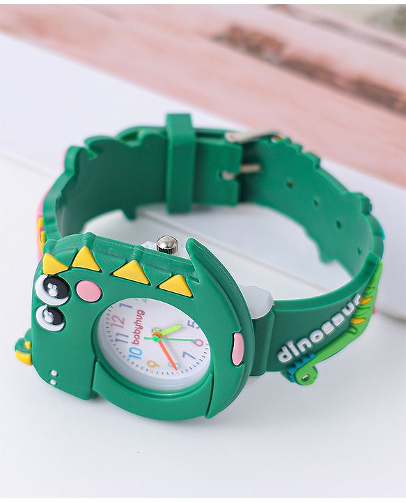 Babyhug Free Size Dino Analog Watch - Blue