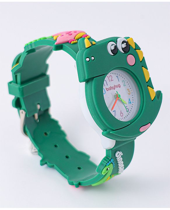 Babyhug Free Size Dino Analog Watch - Blue