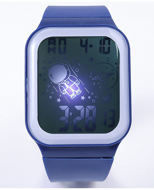 Pine Kids Solid Digital Watch Free Size - Navy Blue