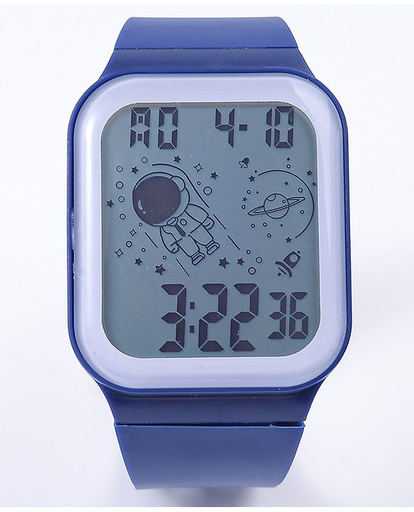 Pine Kids Solid Digital Watch Free Size - Navy Blue
