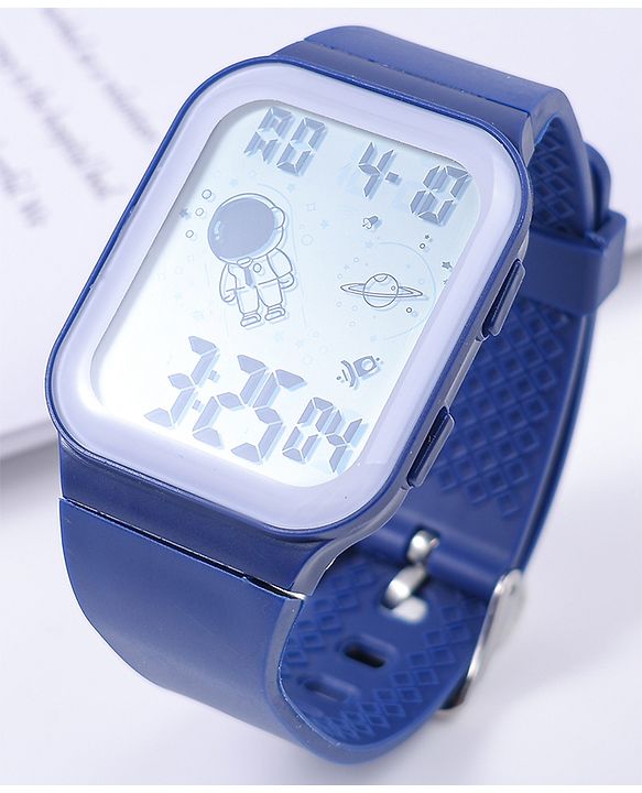 Pine Kids Solid Digital Watch Free Size - Navy Blue