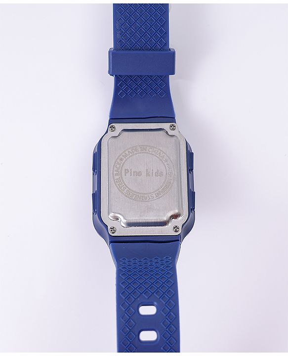 Pine Kids Solid Digital Watch Free Size - Navy Blue