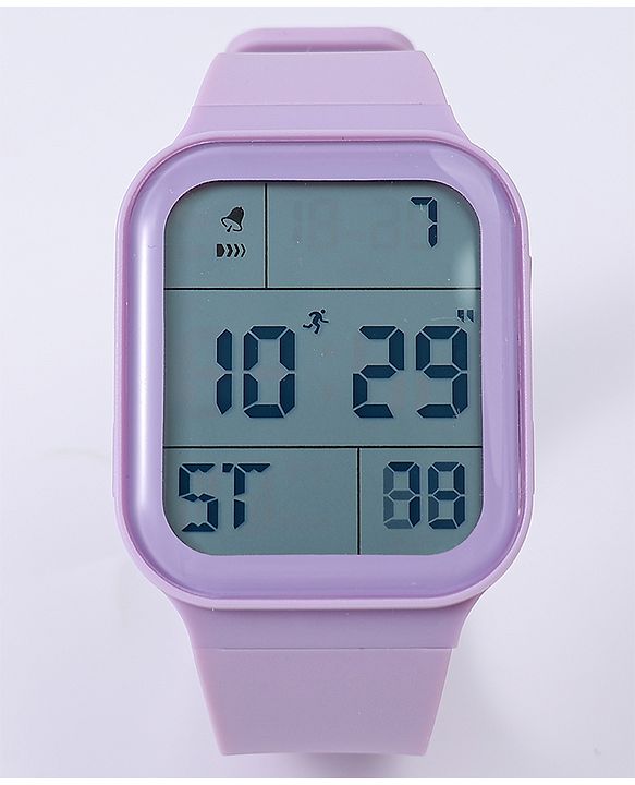 Pine Kids Solid Digital Watch Free Size - Purple