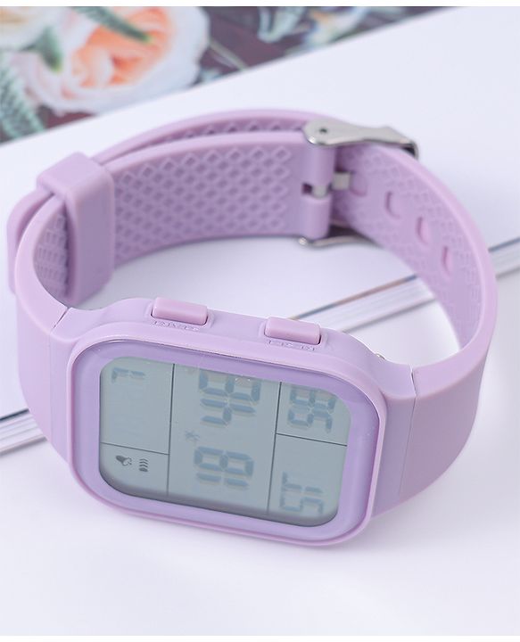Pine Kids Solid Digital Watch Free Size - Purple