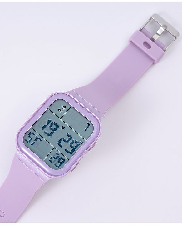 Pine Kids Solid Digital Watch Free Size - Purple