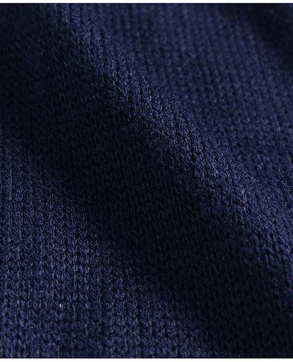Babyhug Sweater Knit Full Length Regular Fit Solid Woollen Pant - Navy Blue