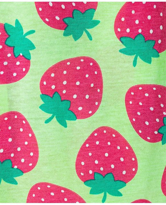 Babyhug 100% Cotton Singlet Tropical Theme Printed Slips Pack Of 3 - Dark Pink Green & Yellow