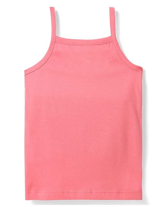 Babyhug 100% Cotton Singlet Tropical Theme & Text Printed Slips Pack Of 3 - Pink Navy Blue & Yellow