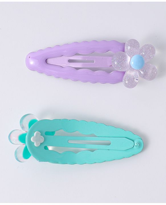 Babyhug Floral Designed Snap Clips Set of 6 - Multicolor