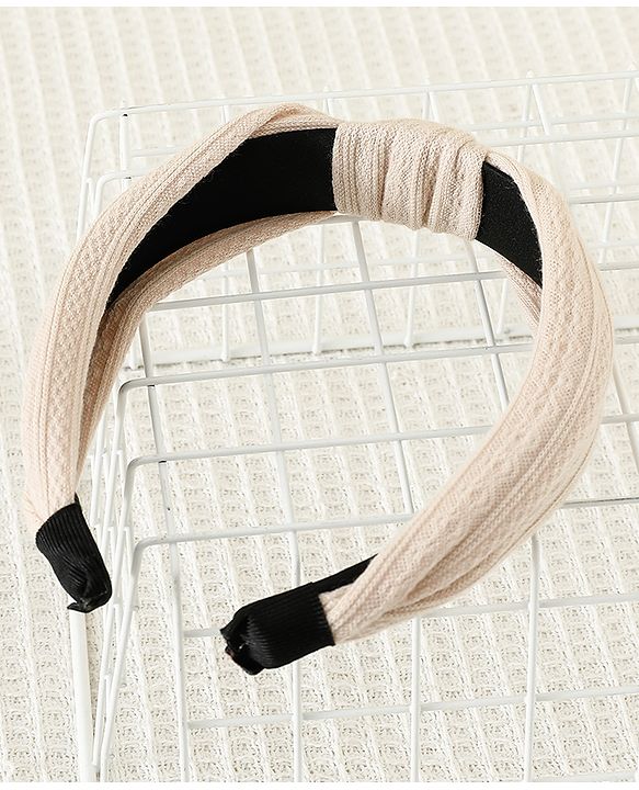 Pine Kids Hair Band Knot Detailing with Textured Design - Light Pink