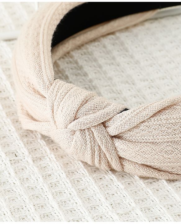 Pine Kids Hair Band Knot Detailing with Textured Design - Light Pink