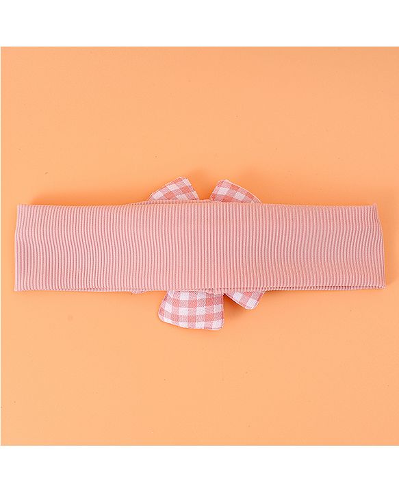 Babyhug Free Size Headband with Floral Applique -  Pink