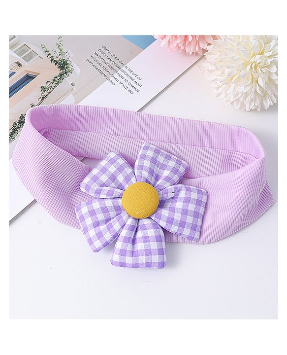 Babyhug Free Size Headband with Floral Applique -  Pink