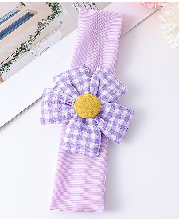 Babyhug Free Size Headband with Floral Applique -  Pink