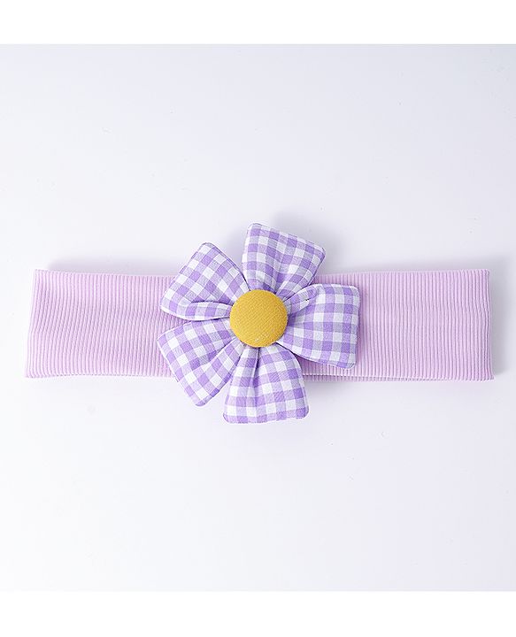 Babyhug Free Size Headband with Floral Applique -  Pink