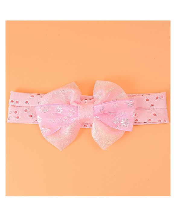 Babyhug Bow Applique Headband - Pink