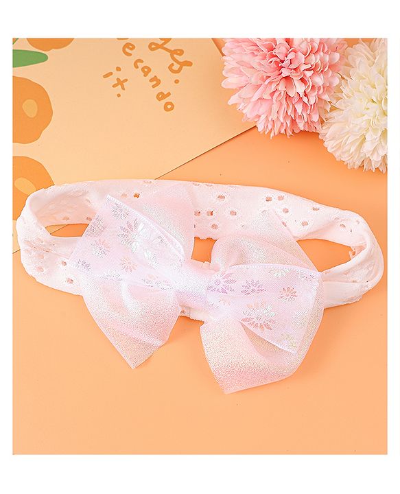 Babyhug Bow Applique Headband - Pink