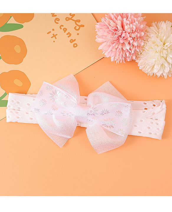 Babyhug Bow Applique Headband - Pink