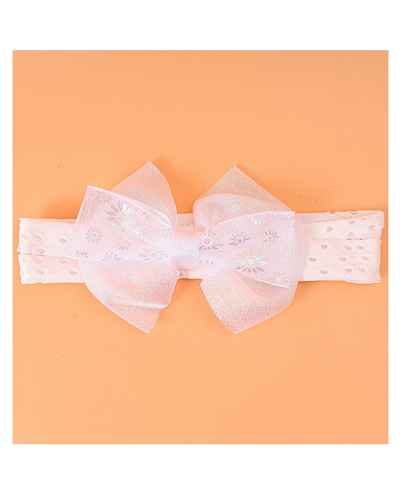 Babyhug Bow Applique Headband - Pink