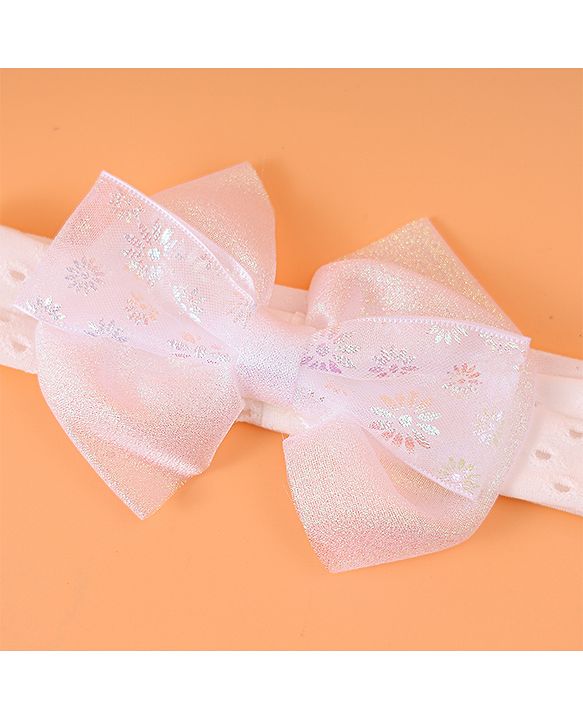Babyhug Bow Applique Headband - Pink