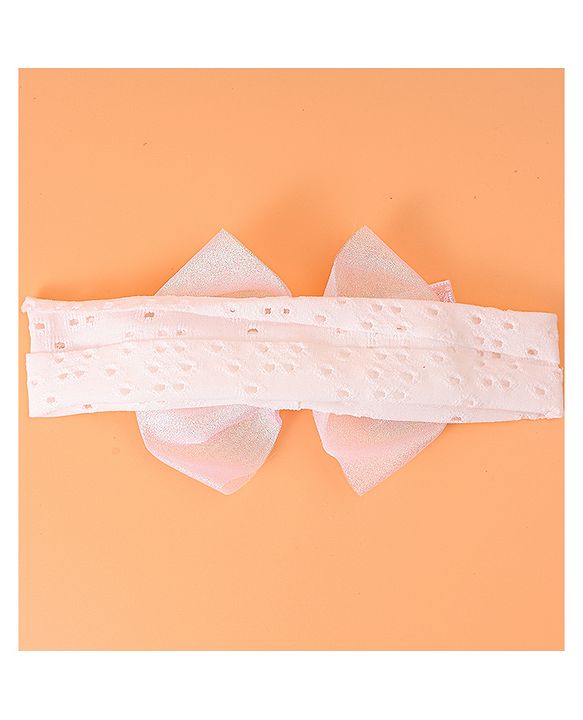 Babyhug Bow Applique Headband - Pink