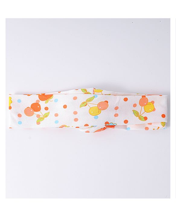 Babyhug Headbands with Knot Detailing with Fruits & Stars Print Pack of 3 - Multicolor