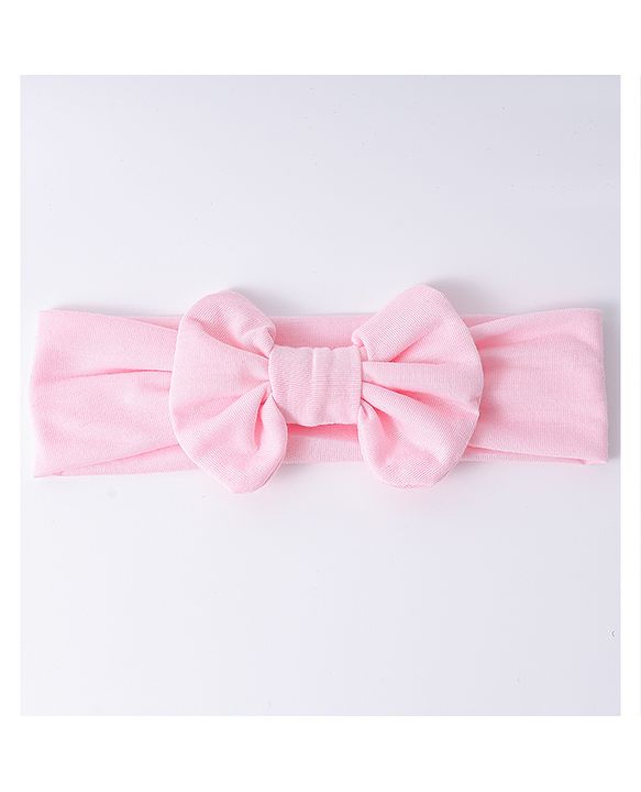 Babyhug Bow Applique Headbands Pack of 3 - Pink