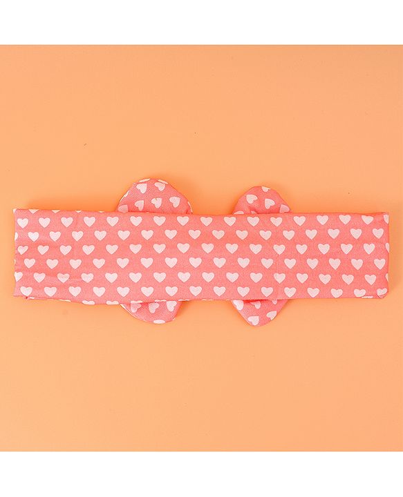 Babyhug Bow Applique Headbands Pack of 3 - Pink