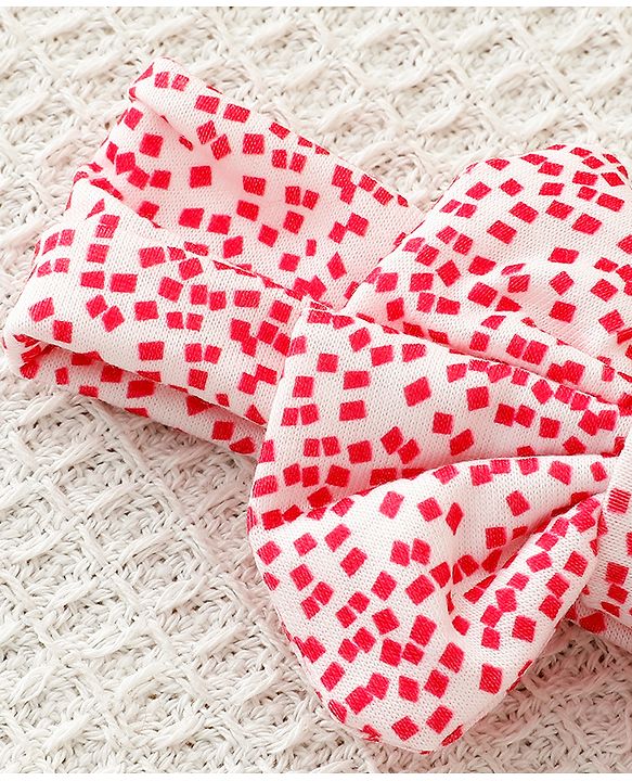 Babyhug Bow Applique Headbands Pack of 3 - Multicolor
