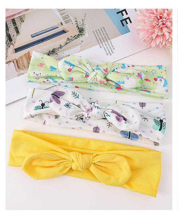 Babyhug Headbands   Free Size Pack of 4 - Pink & Purple main image 1