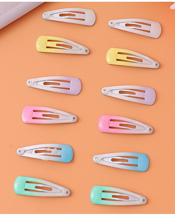 Babyhug Snap Clips  Pack of 12 -  Multicolour