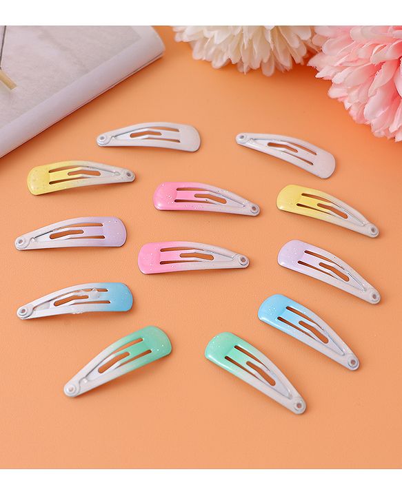 Babyhug Snap Clips  Pack of 12 -  Multicolour