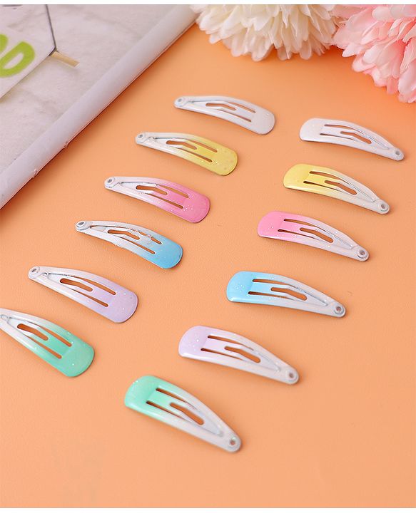 Babyhug Snap Clips  Pack of 12 -  Multicolour