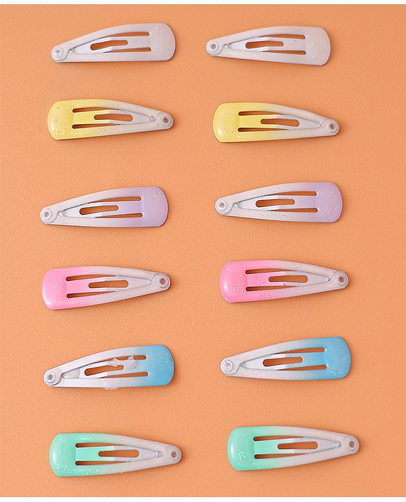 Babyhug Snap Clips  Pack of 12 -  Multicolour