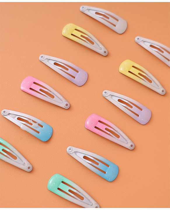 Babyhug Snap Clips  Pack of 12 -  Multicolour