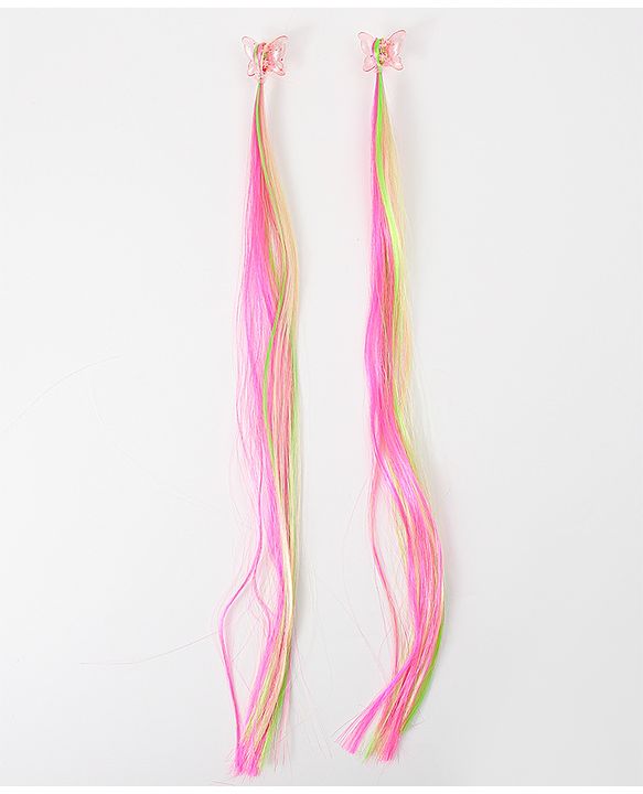 Pine Kids Hair Extensions Free Size Pack of 3 - Multicolor