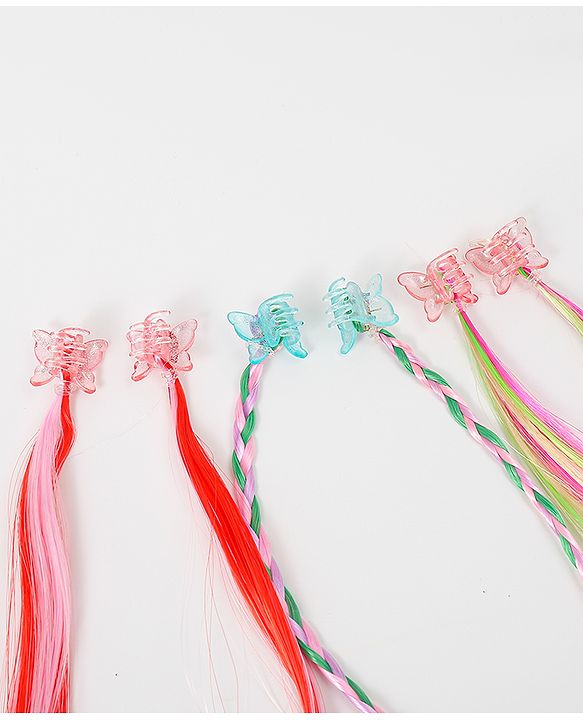 Pine Kids Hair Extensions Free Size Pack of 3 - Multicolor
