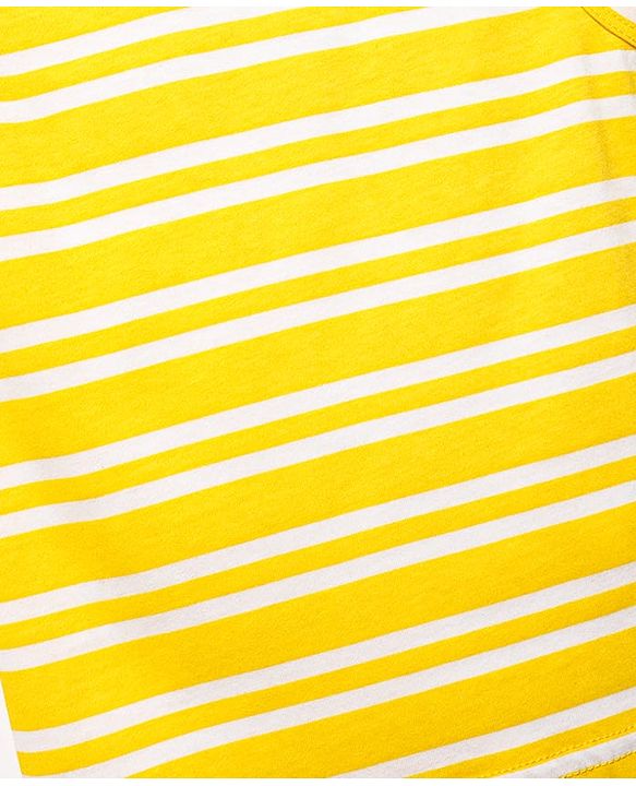 Babyhug 100% Cotton Single Jersey Knit Sando Stripes & Animal Print Pack Of 3 - Yellow Navy Blue & Blue