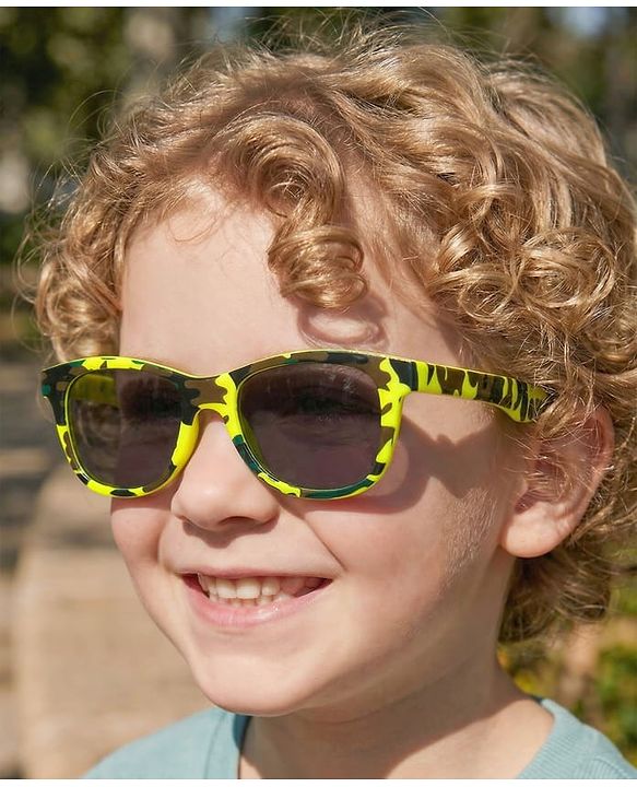Pine Kids Sunglasses with Solid Nose Pad - Yellow