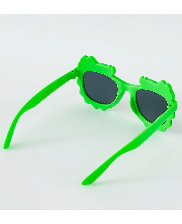 Babyhug Free Size Crocodile Shape Sunglasses - Green