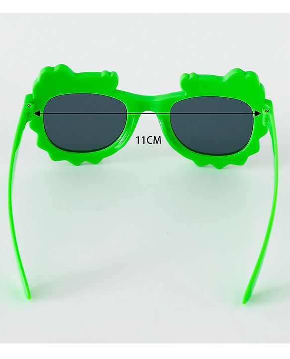 Babyhug Free Size Crocodile Shape Sunglasses - Green