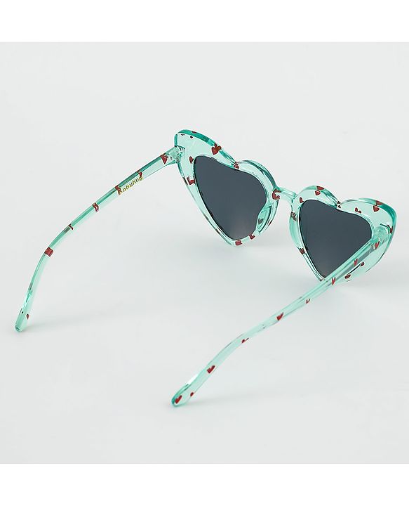 Babyhug Free Size Heart Shape Sunglasses - Green