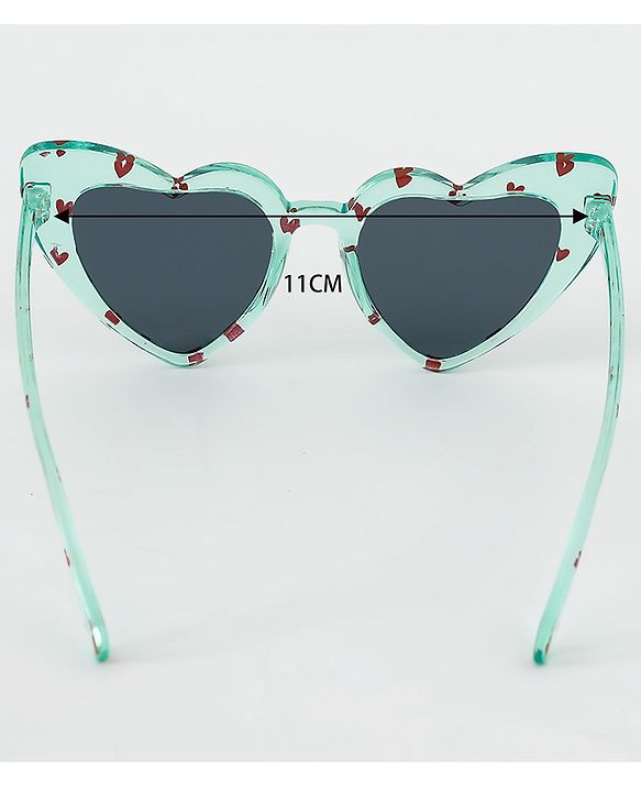 Babyhug Free Size Heart Shape Sunglasses - Green